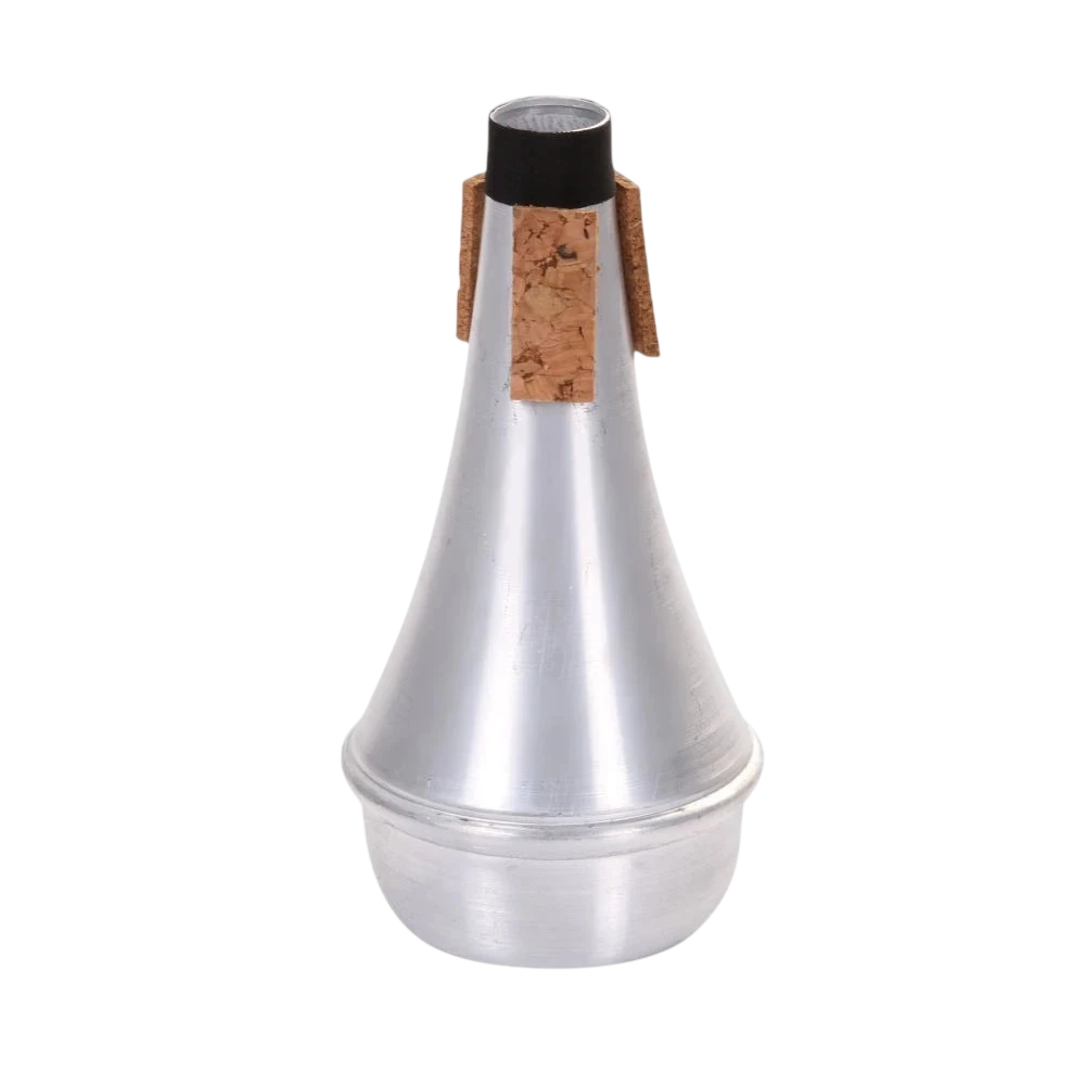 Mute For Trumpet Aluminium Silver Portable Straight Trumpets Mute For Jazz Instrument Practice Beginner