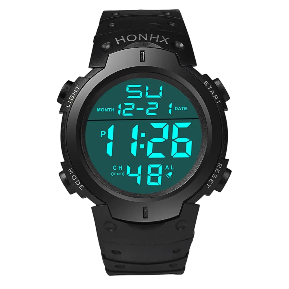 Men Electronic Watch Sports Watches For Men Waterproof Luminous Multifunction Outdoor Fitness Large Screen Electronic Wristwatch