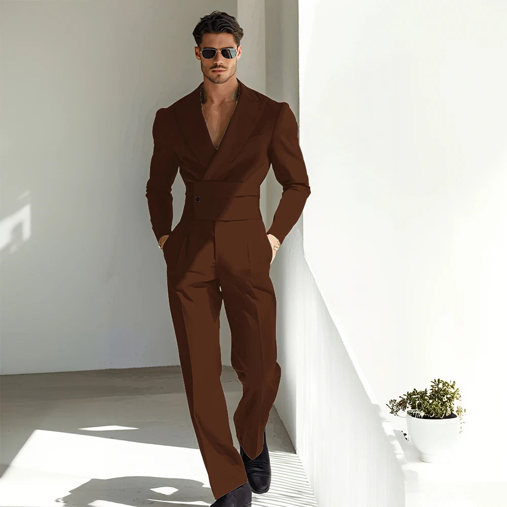 Sexy Men Suits Special Occasion Peak Lapel Skim High Quality Strong 2 Pieces Jacket Pants Banquet Business Luxuery Male Clothing