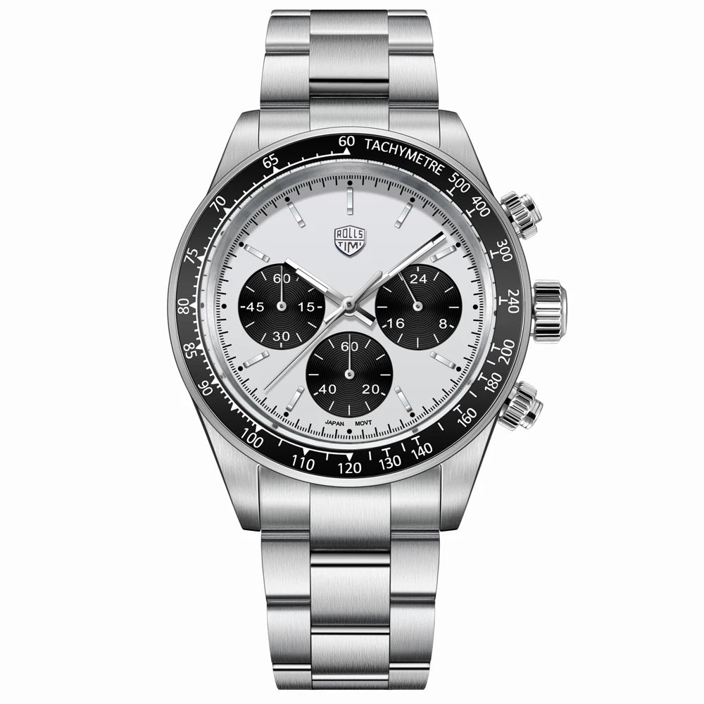 Men's Watch 2026 New RollsTimi Luxury Luminous Quartz Watches For Man Gift Waterproof Stainless Steel Chronograph Man Clocks