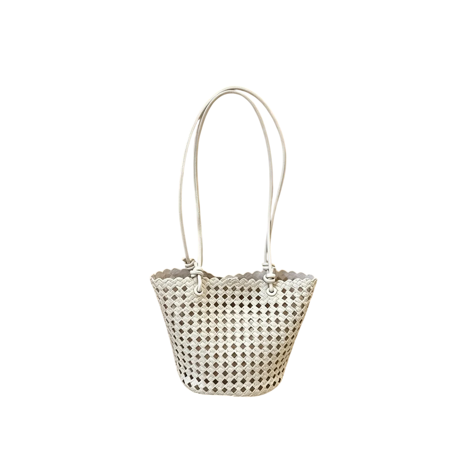 Womens Handbag Shoulder Bag 2026New Fashionable And Trendy Versatile Niche Hollow Woven Bag Vegetable Basket Bag Hand Held Un