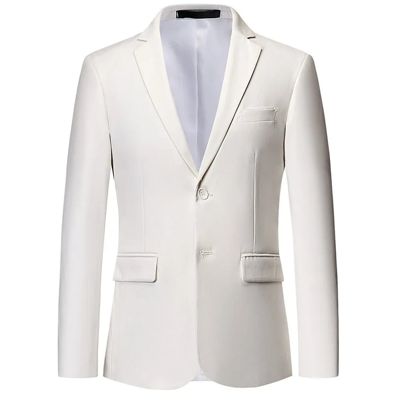 Men 3pcs/set Suits Slim Fit 2 Buttons Blazer Formal Business Jackets Korean Style Suit Vest Groom Wedding Prom Dinner Waistcoats