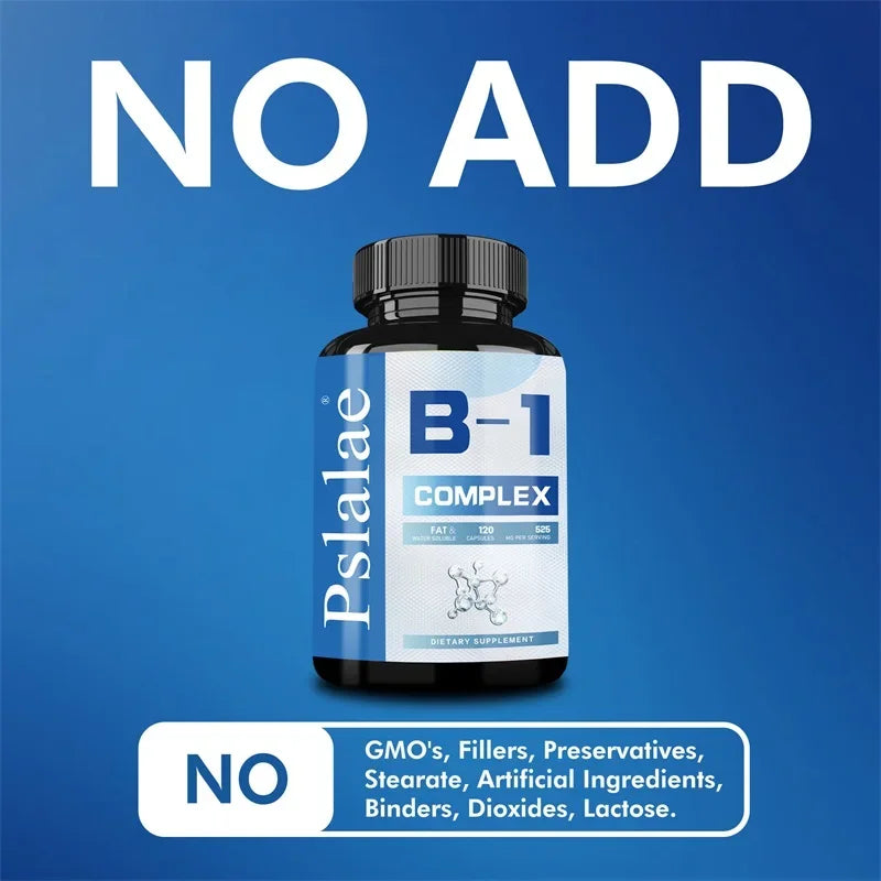 Vitamin B1 Complex - Improves Energy Levels, Boosts Metabolism, and Supports Nervous System HealthCapsule