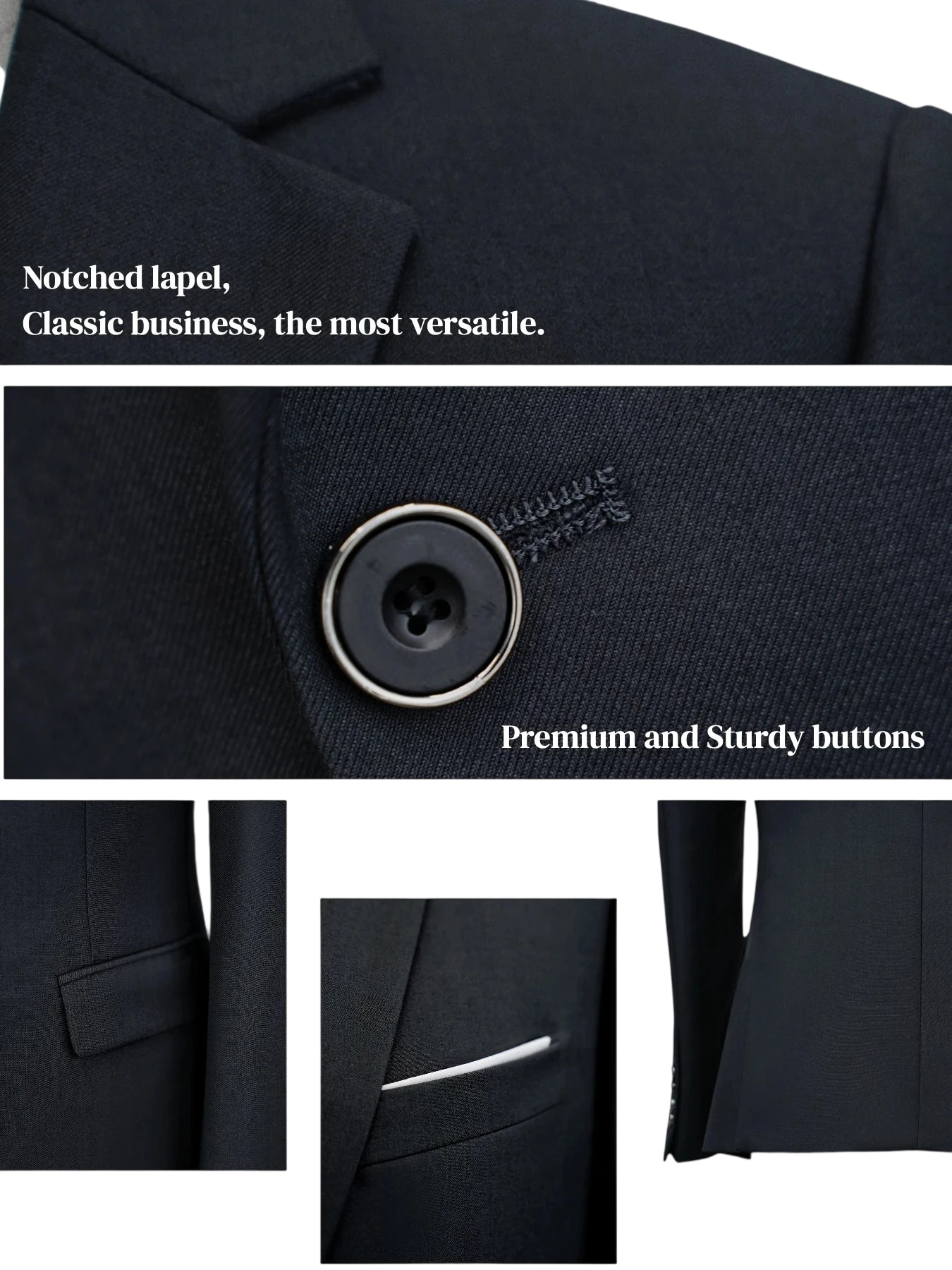 Mens Suit 2Pcs Set Stylish Jacket And Trousers Elegant Formal Wear For Wedding Party And Event