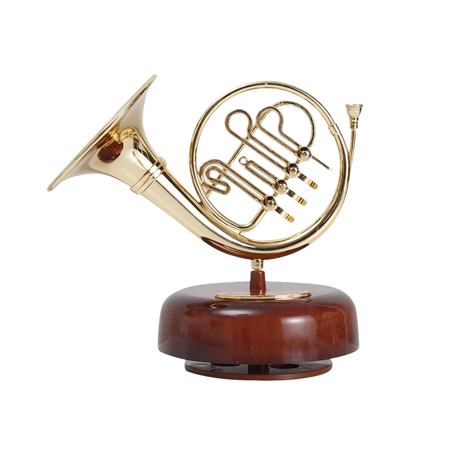 Saxophone Music Box Classical Wind Up Musicbox Twirling Music Box Rotating Base French Horn Trumpet Saxophone