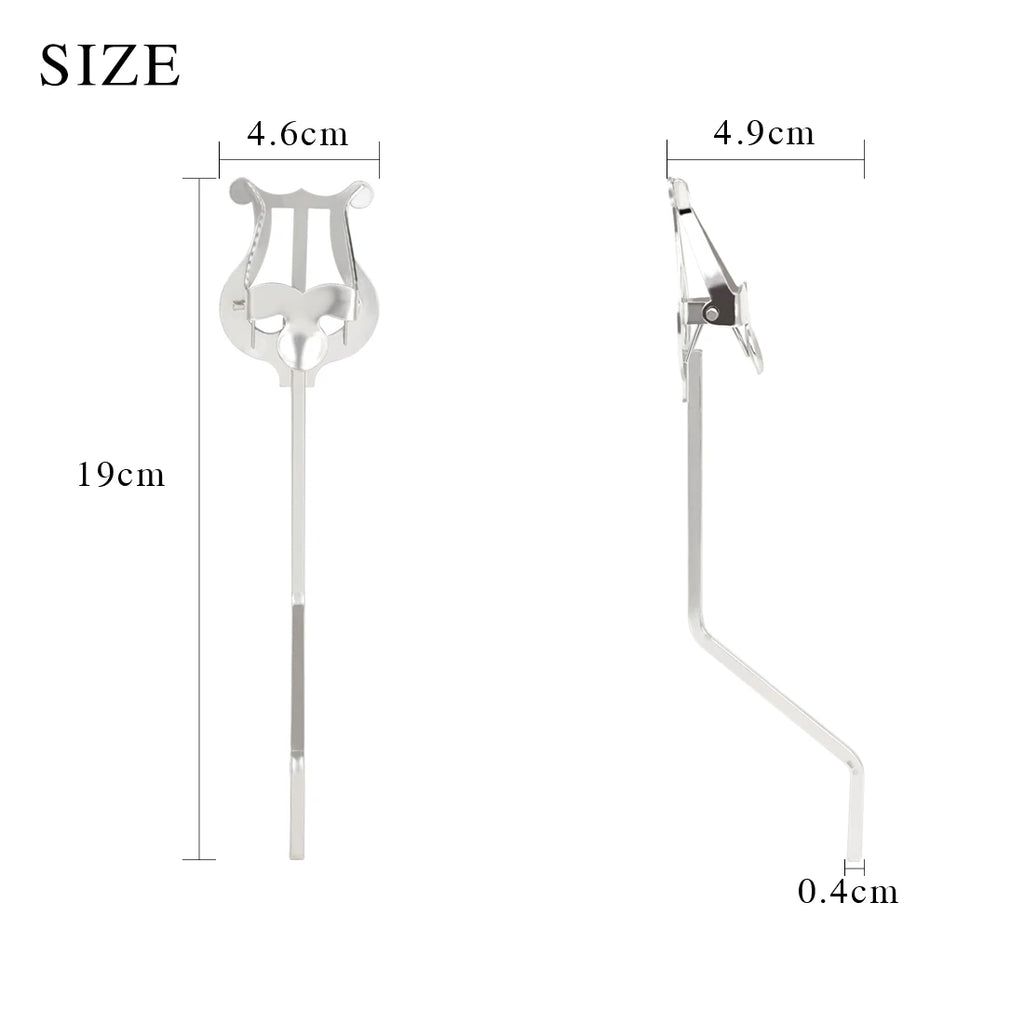 Music Stand Clarinet Tenor Horn Trumpets Alto Sax Wind Instrument Portable Sheet Music Stand Strong Spring Instrument Parts