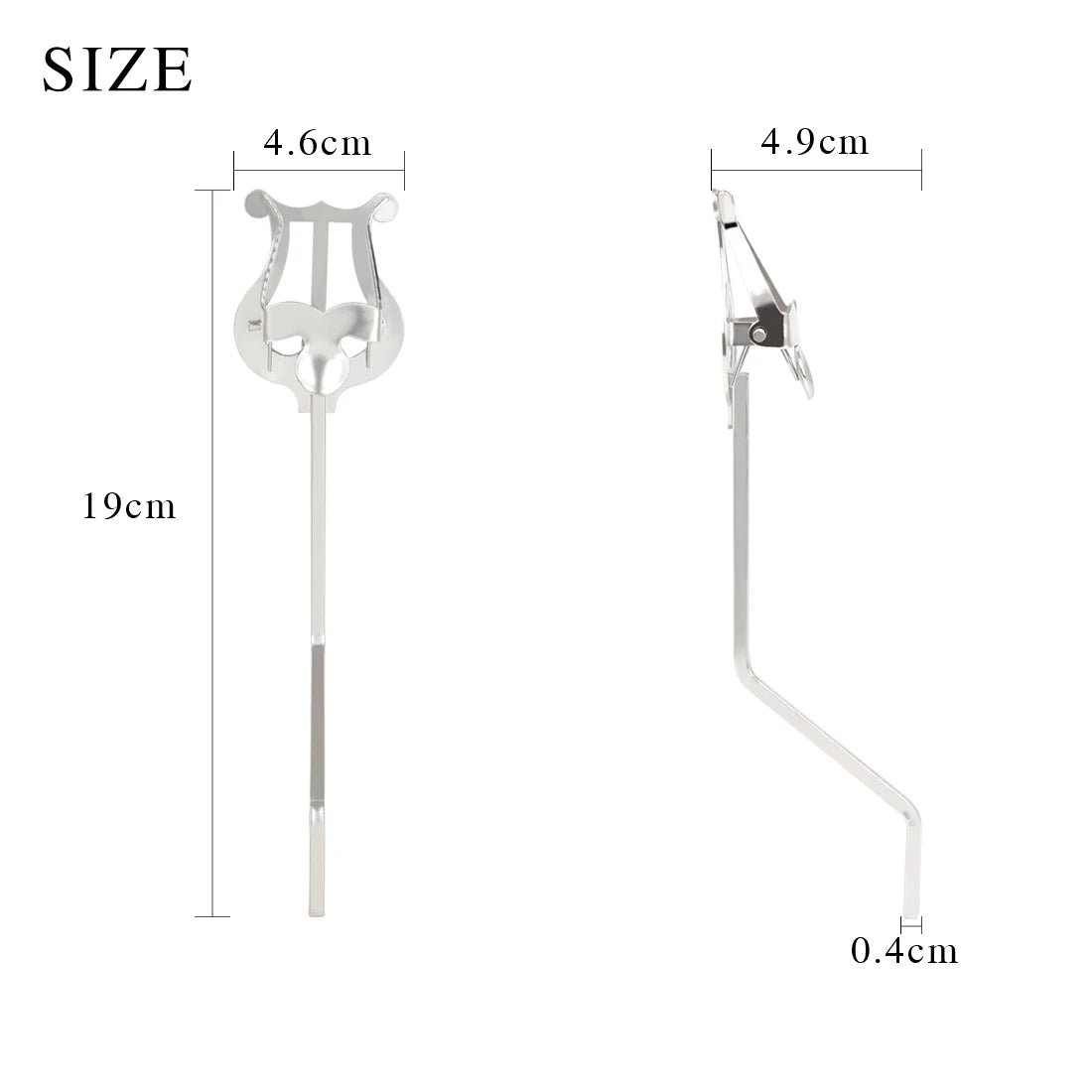 Music Stand Clarinet Tenor Horn Trumpets Alto Sax Wind Instrument Portable Sheet Music Stand Strong Spring Instrument Parts