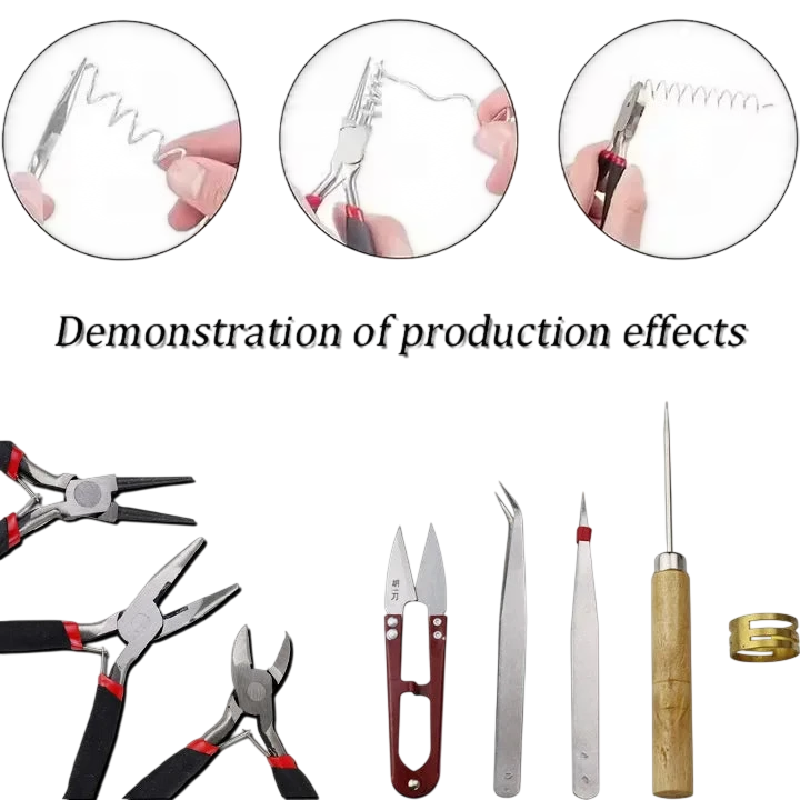 An 8 Piece Professional Level Jewelry Making Set Fully Equipped Tools To Assist In Crafting Exquisite Works Of Art