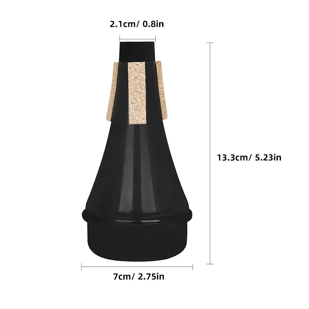 Trumpet Mute Beginner Practice Noise Reduction Lightweight Compact ABS Material Trumpet Muffler Instrument Accessories