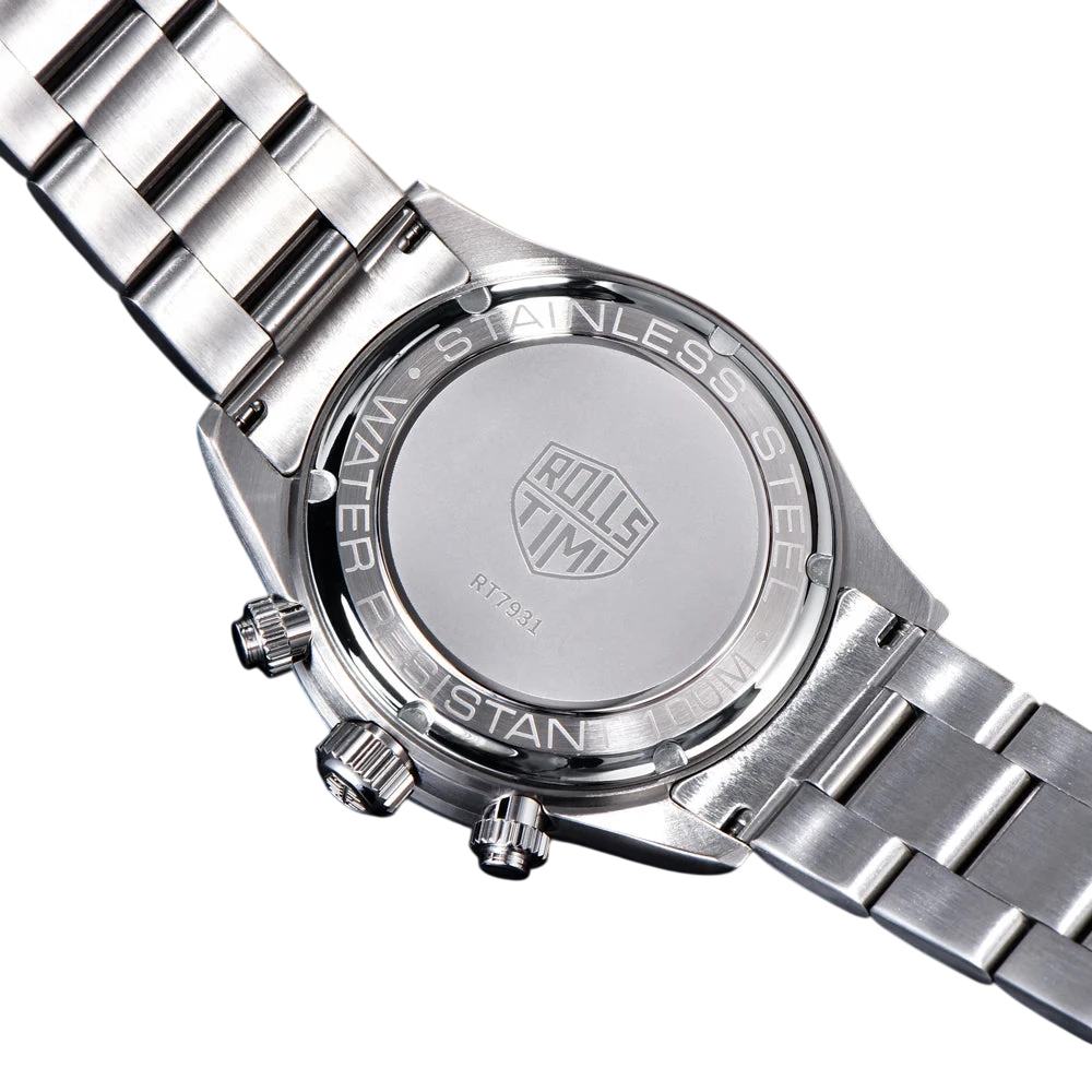 Mens Watch 2026 New Rollstimi Luxury Luminous Quartz Watches For Man Gift Waterproof Stainless Steel Chronograph Man Clocks