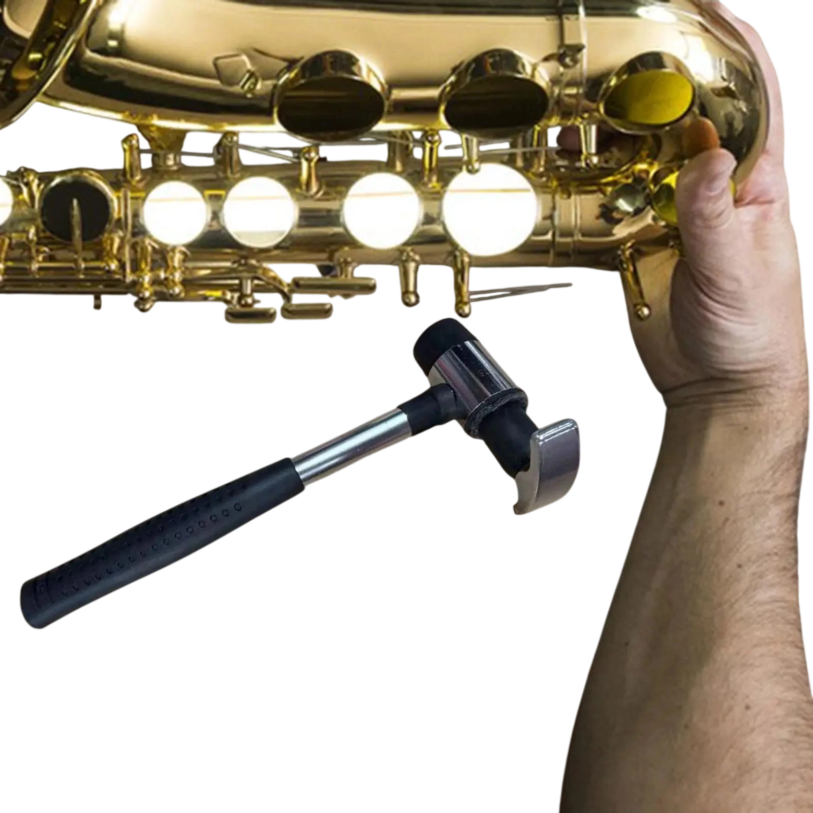 Professional Brass Instrument Hammer Compact Metal Dent Remover Precision Repair Tool For Trumpet Trombone Tuba Use