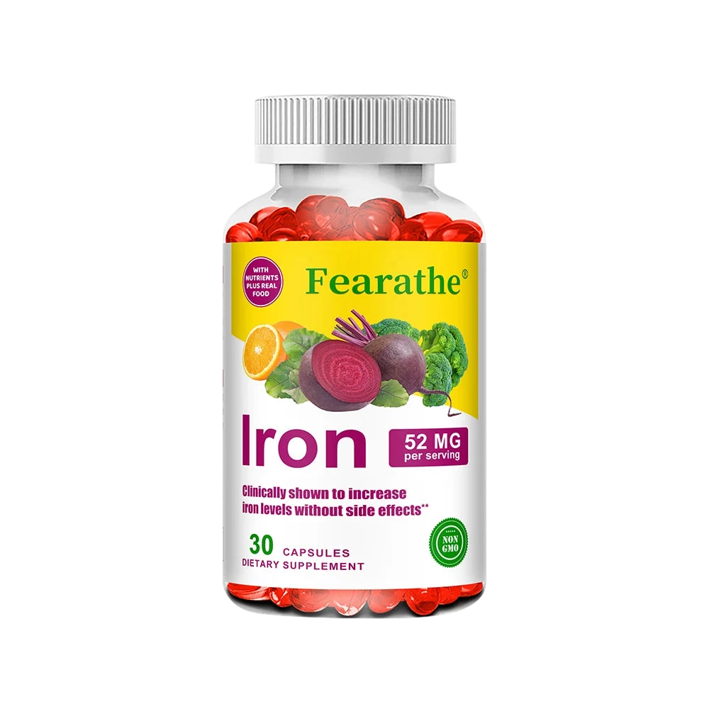 Iron And Vitamin C Supplement Boosts Energy Focus And Immune Function Supporting Red Blood Cells Improve Immunity Non Gmo