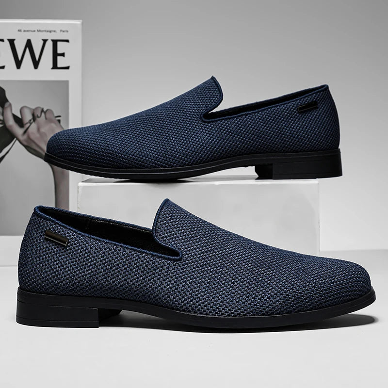 Stylish Men Wedding Shoe 2026 New Male Handmade Loafers Classic Men Dress Shoes Casual Luxury Brand Slip on Designer Moccasins