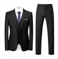 purple men's suit suit, suit and vest plus pants, fashionable and casual two-button three-piece suit,16colors , Asian Size M-6XL
