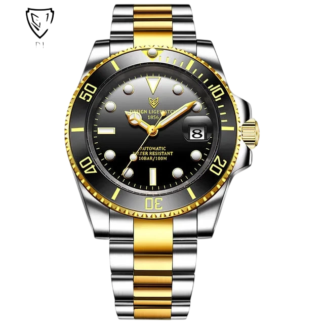 Lige New Fashion Mens Mechanical Wristwatches Business Watch Men Waterproof Sport Automatic Watch For Men Relogios Masculino