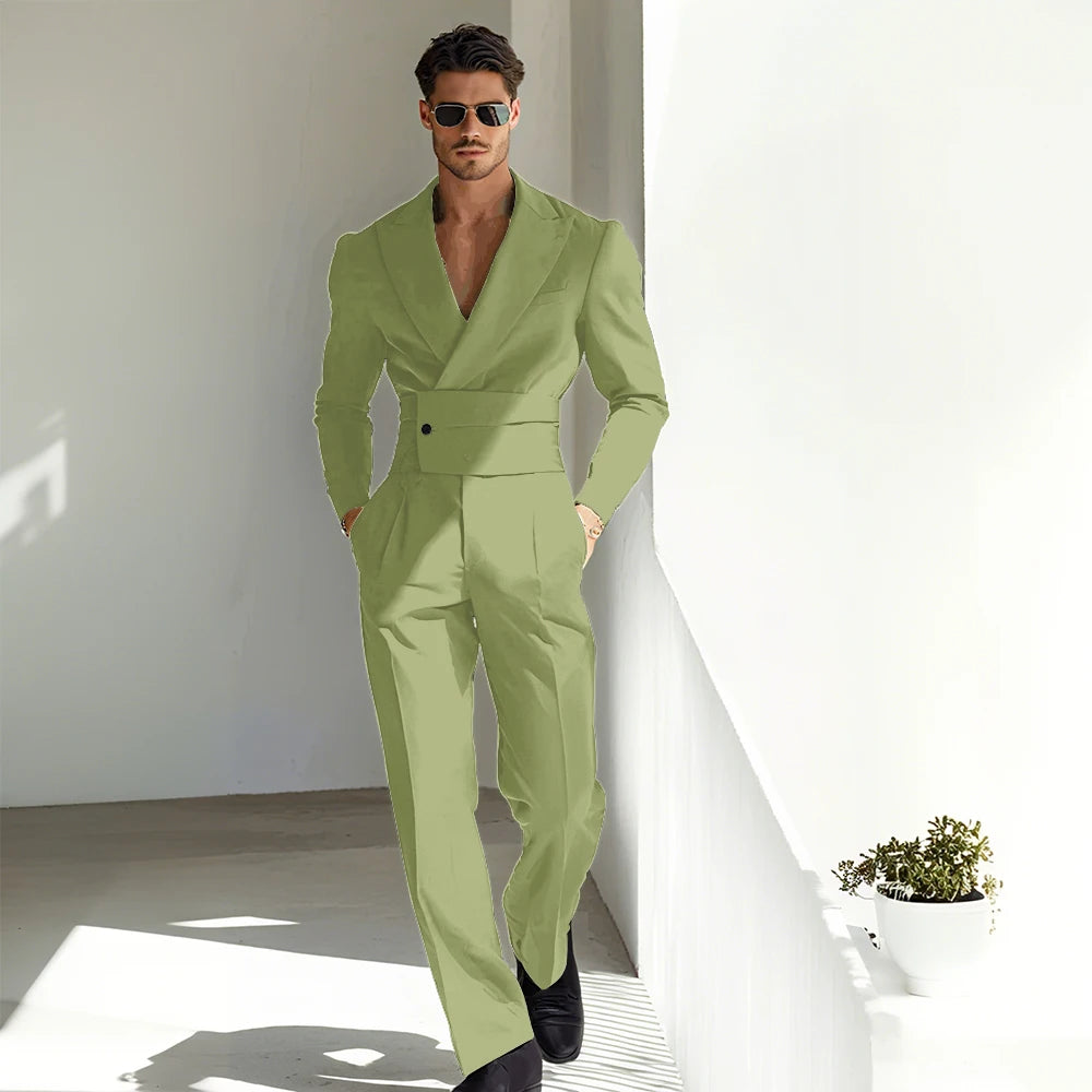 Sexy Men Suits Special Occasion Peak Lapel Skim High Quality Strong 2 Pieces Jacket Pants Banquet Business Luxuery Male Clothing