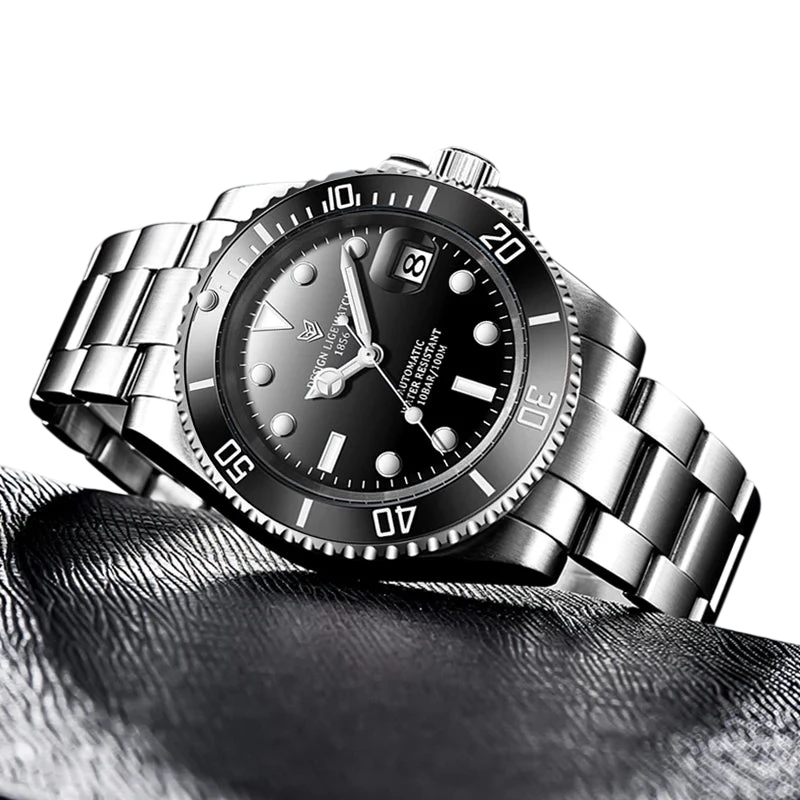 Lige New Fashion Mens Mechanical Wristwatches Business Watch Men Waterproof Sport Automatic Watch For Men Relogios Masculino
