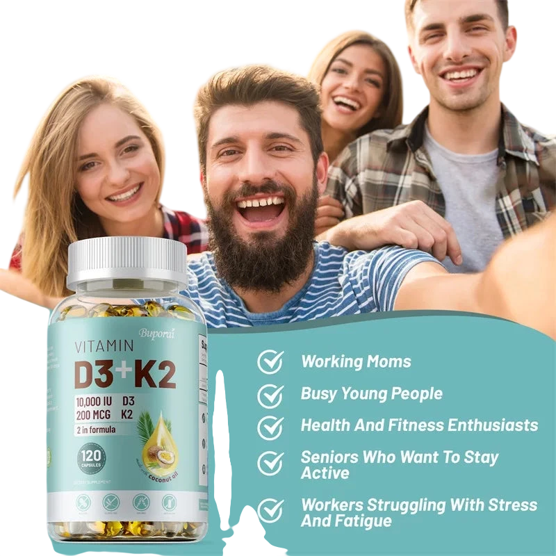 Vitamin D3 K2 Nerve Muscle Heart Bone And Dental Health Immune System Health