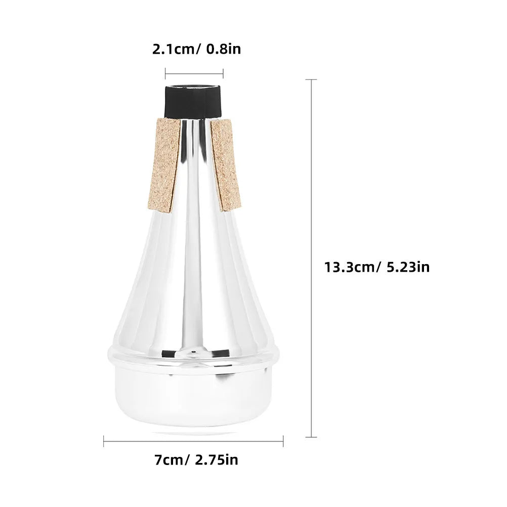Trumpet Mute Beginner Practice Noise Reduction Lightweight Compact ABS Material Trumpet Muffler Instrument Accessories