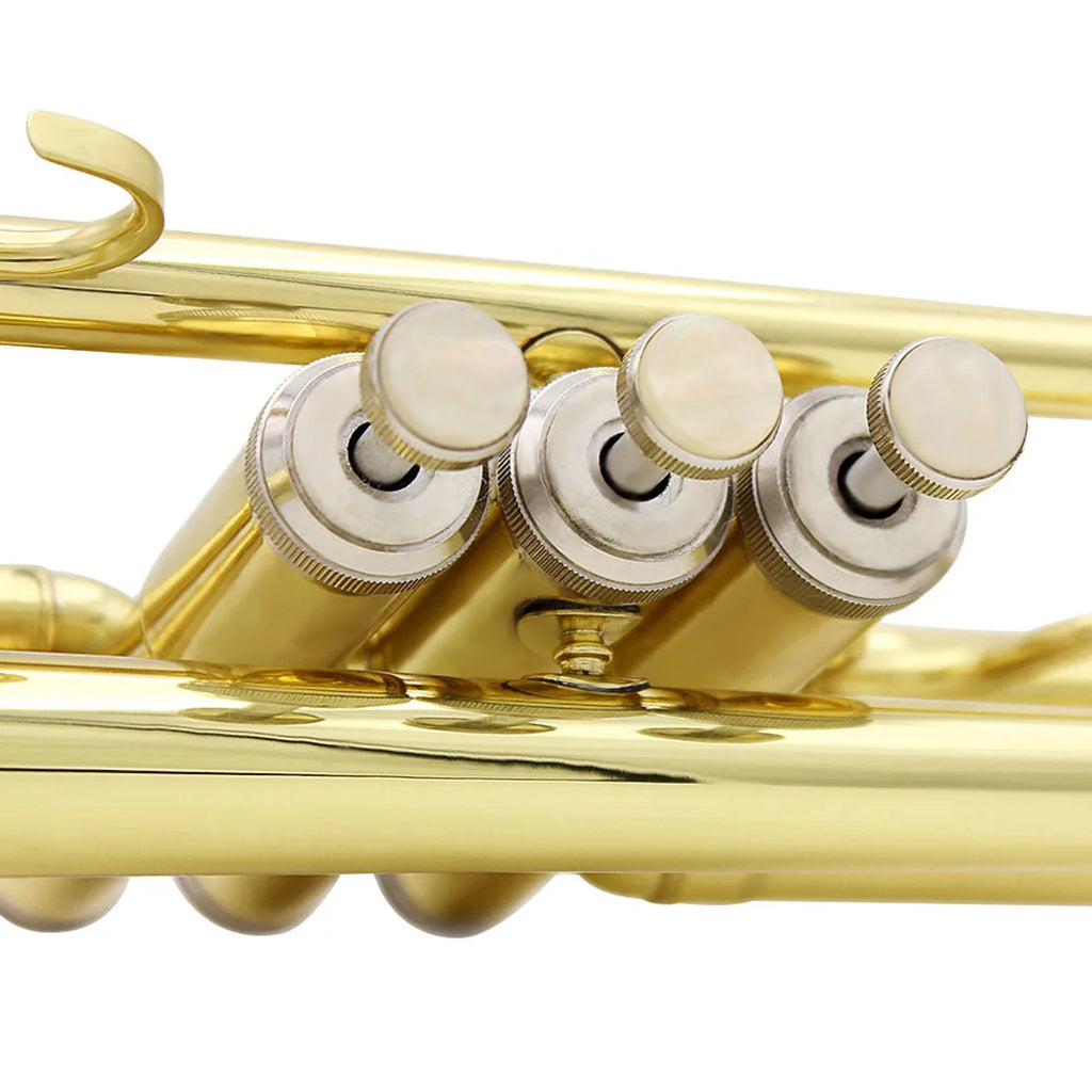 SLADE Trumpet Bb B Flat Brass Material Trumpet Professional Musical Instrument With Case Mouthpiece Gloves Cleaning Cloth Strap