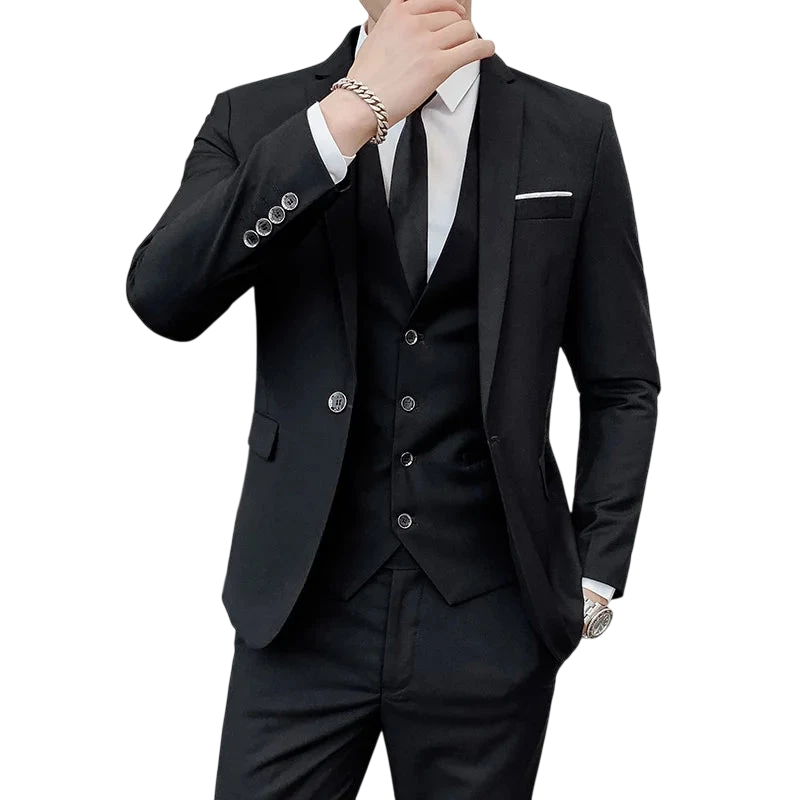 Suits Mens Fashionable Banquet Tailored Solid Color Dance Singer Trend Host Casual Wedding Banquet Dress Male Star Performance