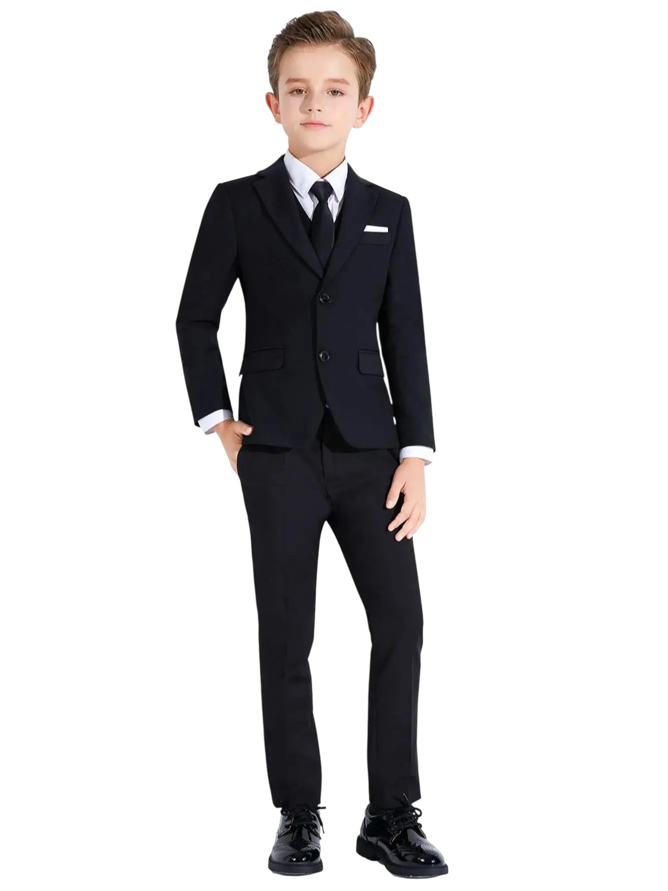 Boys Suits Colorful Formal Suits 5 Piece Slim Fit Dresswear Suit Set School Uniforms 1