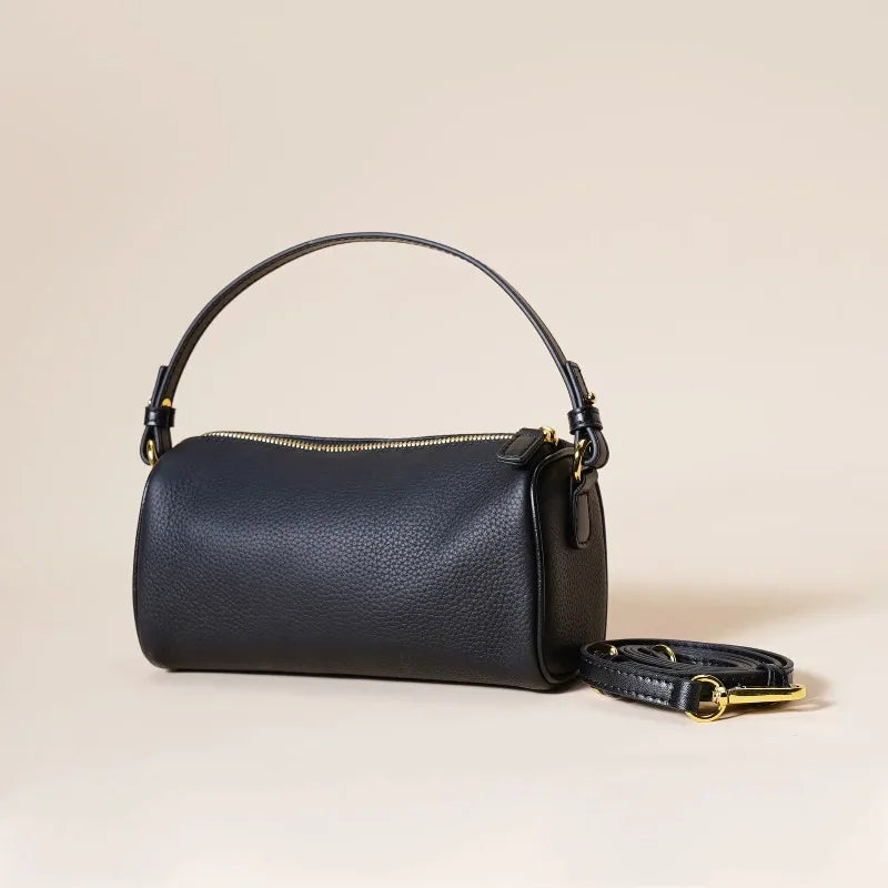 women's handbag simple and elegant crossbody bag first layer cowhide trendy versatile underarm bag for women