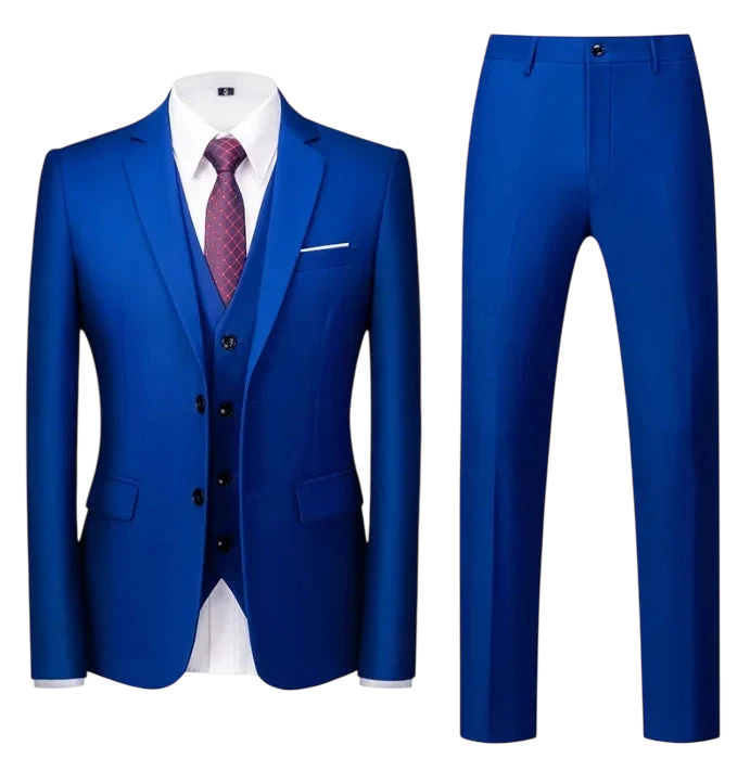 Purple Mens Suit Suit Suit And Vest Plus Pants Fashionable And Casual Two Button Three Piece Suit 16Colors Asian Size M 6Xl