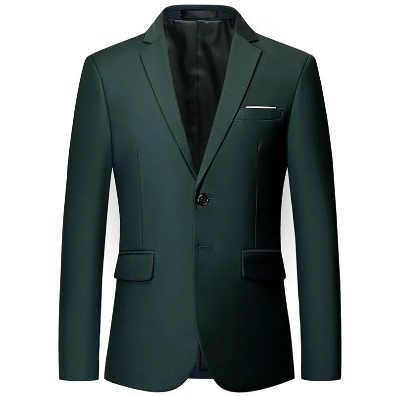 Men 3pcs/set Suits Slim Fit 2 Buttons Blazer Formal Business Jackets Korean Style Suit Vest Groom Wedding Prom Dinner Waistcoats