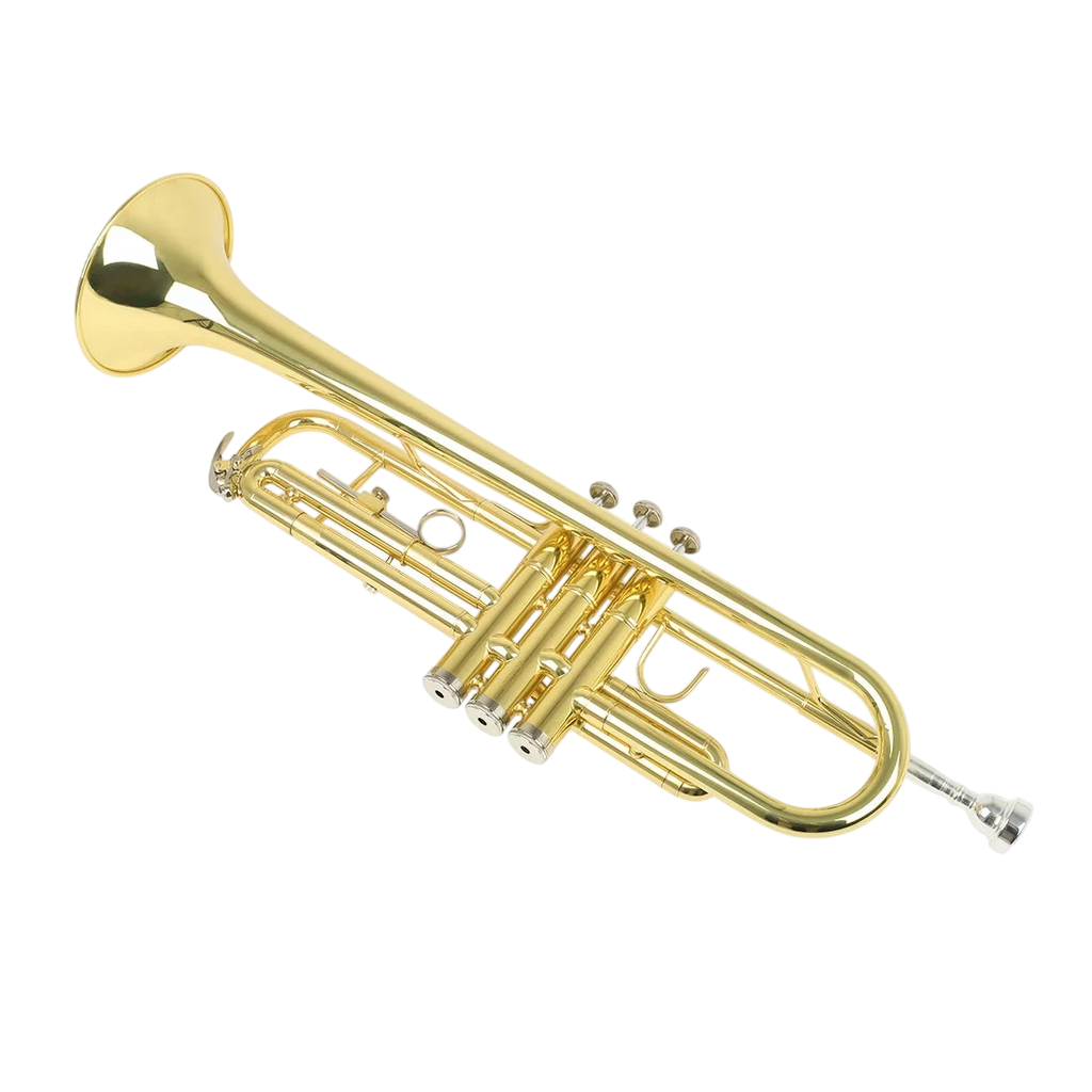 Slade Trumpet Bb B Flat Brass Material Trumpet Professional Musical Instrument With Case Mouthpiece Gloves Cleaning Cloth Strap