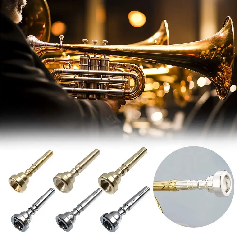 3C/5C/7C Trumpet Mouthpiece Universal Gold/Silver Professional Practice Device Brass Musical Instruments Accessories
