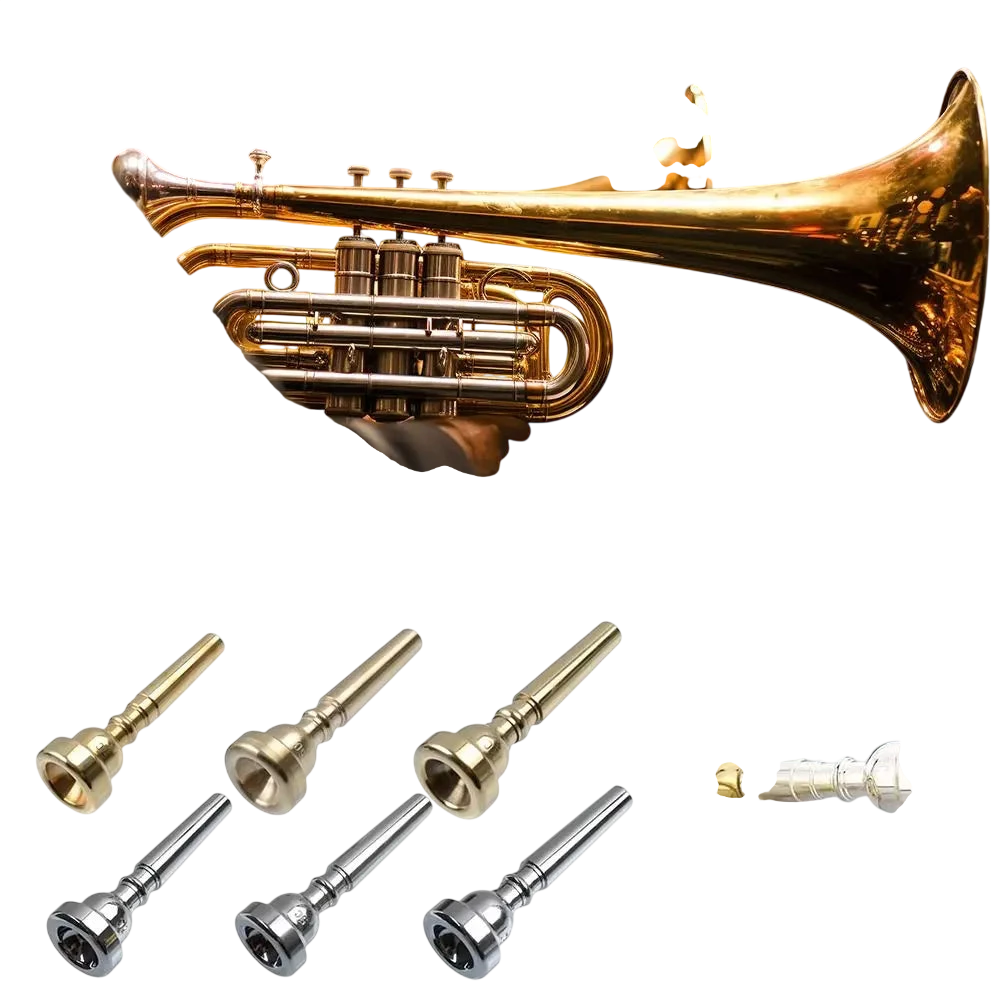 3C 5C 7C Trumpet Mouthpiece Universal Gold Silver Professional Practice Device Brass Musical Instruments Accessories