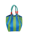 Striped Handbag Large Capacity Storage Bag Versatile Multi Color Handbag Stylish Bucket Bag