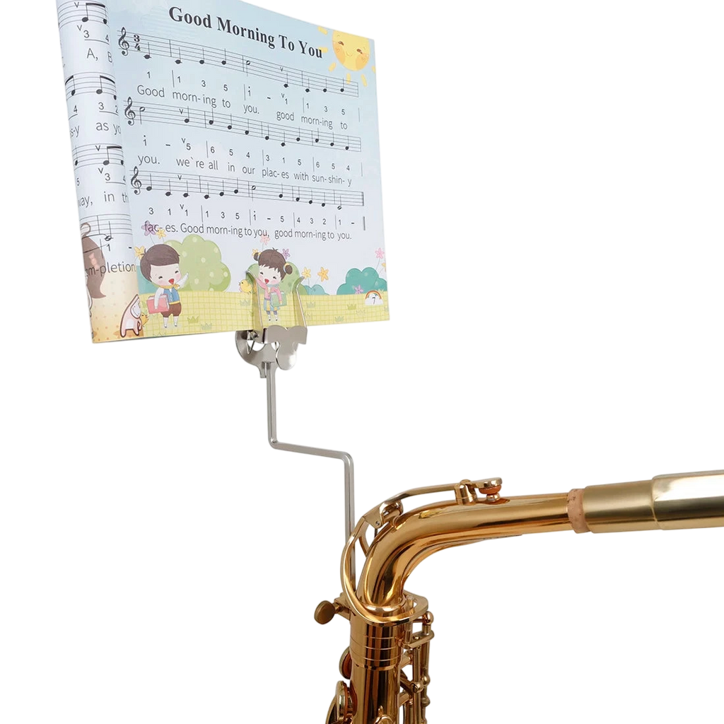 Irin Saxophone Sheet Music Stand Marching Sheet Music Lyre Clip Portable Metal Stand For Alto Tenor Sax Trumpet Clarinet Horn