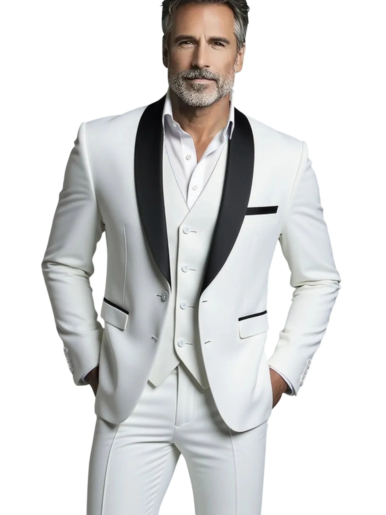 Suit Suit Vest Pants Mens Business Solid Color Fashion Slimming Work Solid Color Plus Size Formal Dress Wedding Best Men Suit