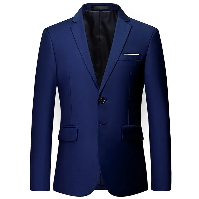 Men 3pcs/set Suits Slim Fit 2 Buttons Blazer Formal Business Jackets Korean Style Suit Vest Groom Wedding Prom Dinner Waistcoats