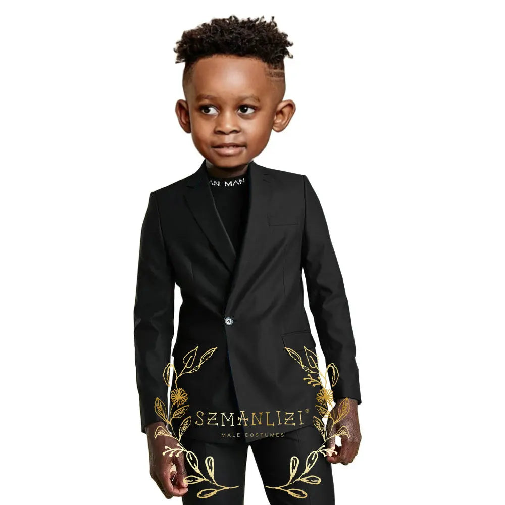 Suits for Flower Boy Kids Formal Jacket Pants Wedding Tuxedo 2 Pieces Children Suit for Birthday Party Photograph Show
