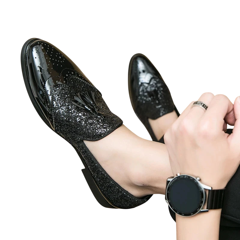 Business Dress Shoes Mens Oxfords Genuine Leather Pointy Toe Lace Up High Quality Office Wedding Formal Shoes For Men Black