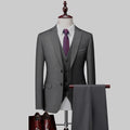 Men 3pcs/set Suits Slim Fit 2 Buttons Blazer Formal Business Jackets Korean Style Suit Vest Groom Wedding Prom Dinner Waistcoats