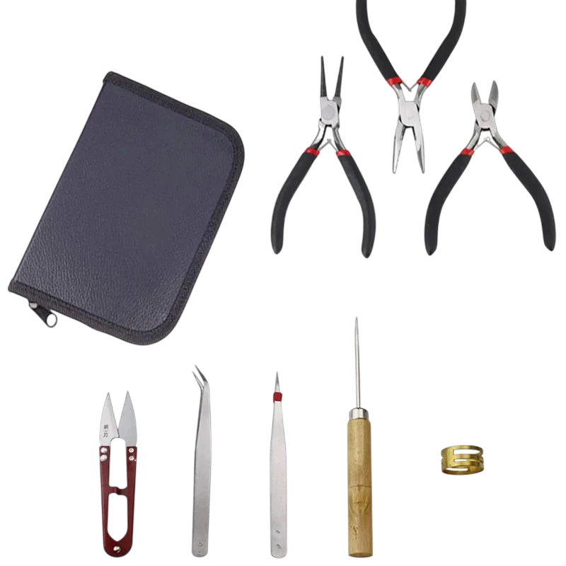 An 8 Piece Professional Level Jewelry Making Set Fully Equipped Tools To Assist In Crafting Exquisite Works Of Art