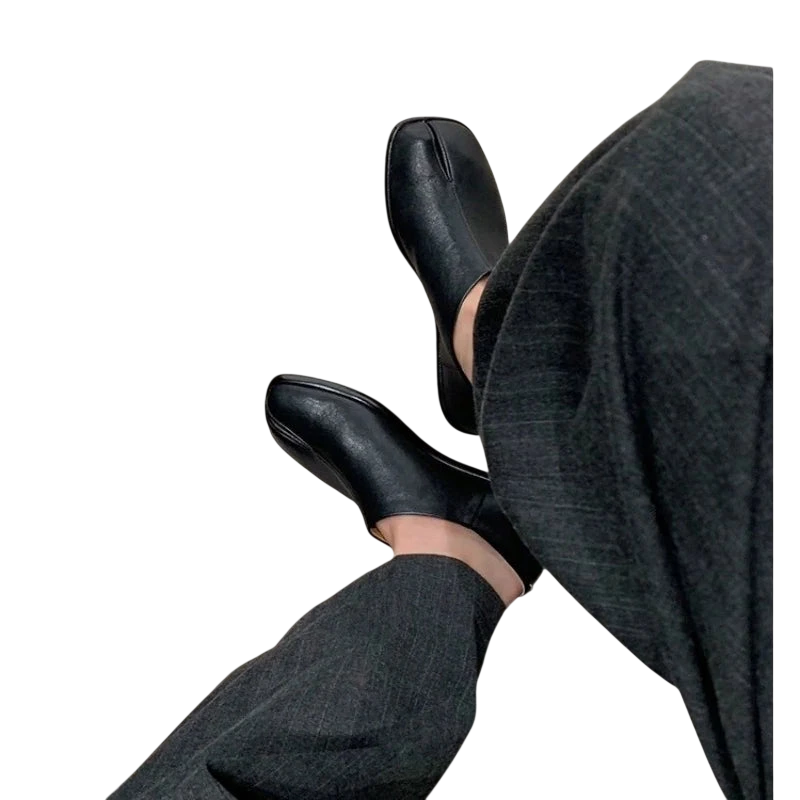 Womens Loafers Shoes Fashion Slip On Flats Shoes Casual Comfortable Black Brown Dress Shoes For Daily Wear Leather Loafers