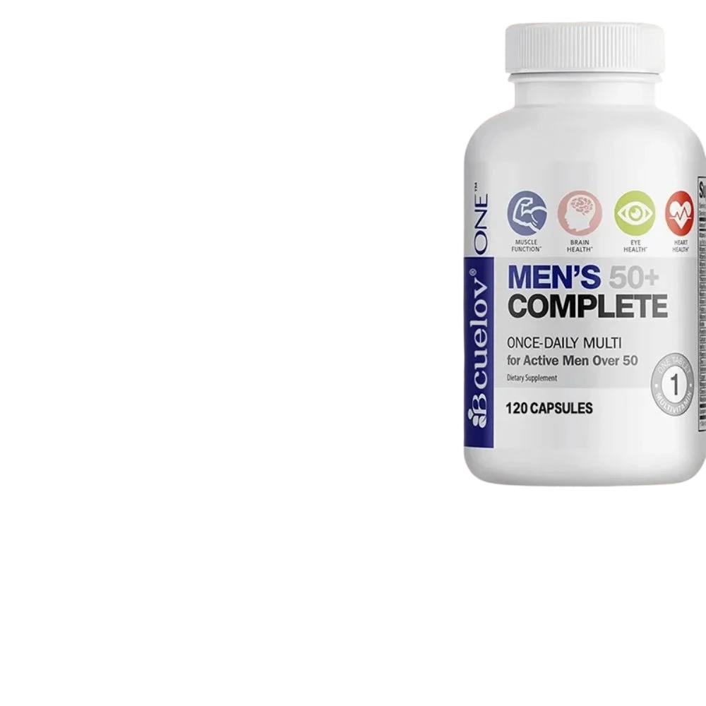 Mens Multivitamin For 50 High Potency Formula For Brain Eye Heart Health For Brain Eye Heart Health 120 Capsules