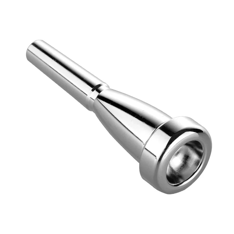 Gold-Plated 7C Small Trumpet for Student Band, School Beginner Trumpet Mouthpiece, Musical Instrument Accessory, Bullet-Shaped Universal Labor-Saving Mouthpiece