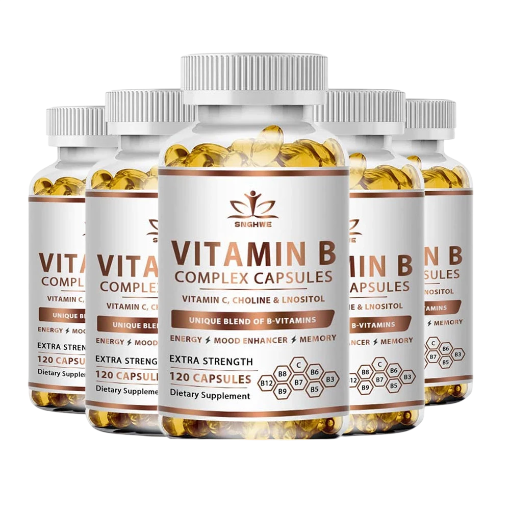 Efficient Vitamin B Complex Containing Vitamin C B1 B2 B3 B5 B6 B12 Biotin Natural Energy Complex
