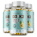 VITAMIN D3&K2 - Nerve, Muscle, Heart, Bone and Dental Health, Immune System Health