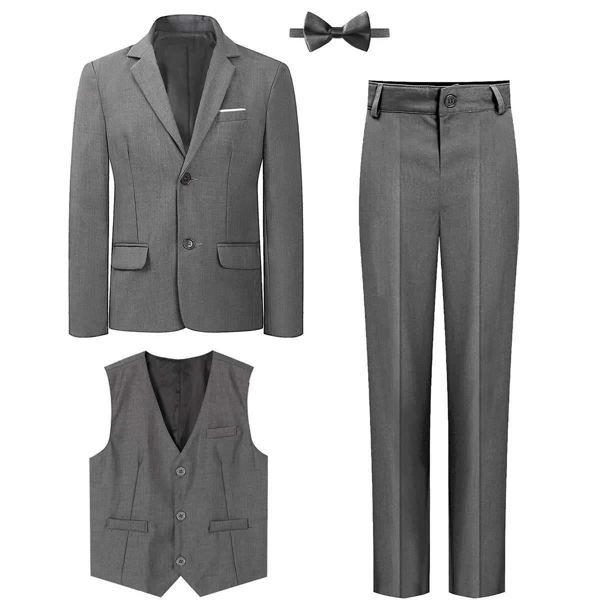 Suits for Boys Kids Wedding Easter Church Tuxedo Teenager School Performance Piano Outfit Set Children Birthday Formal Clothes
