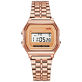 Luxury Rose Gold Women Watches Electronic Digital Display Retro Style Clock Mens Relogio Masculin Reloj Hombre Homme