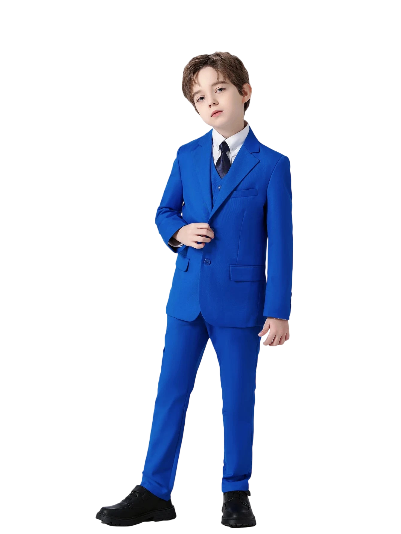 Boys Suits Colorful Formal Suits 5 Piece Slim Fit Dresswear Suit Set School Uniforms