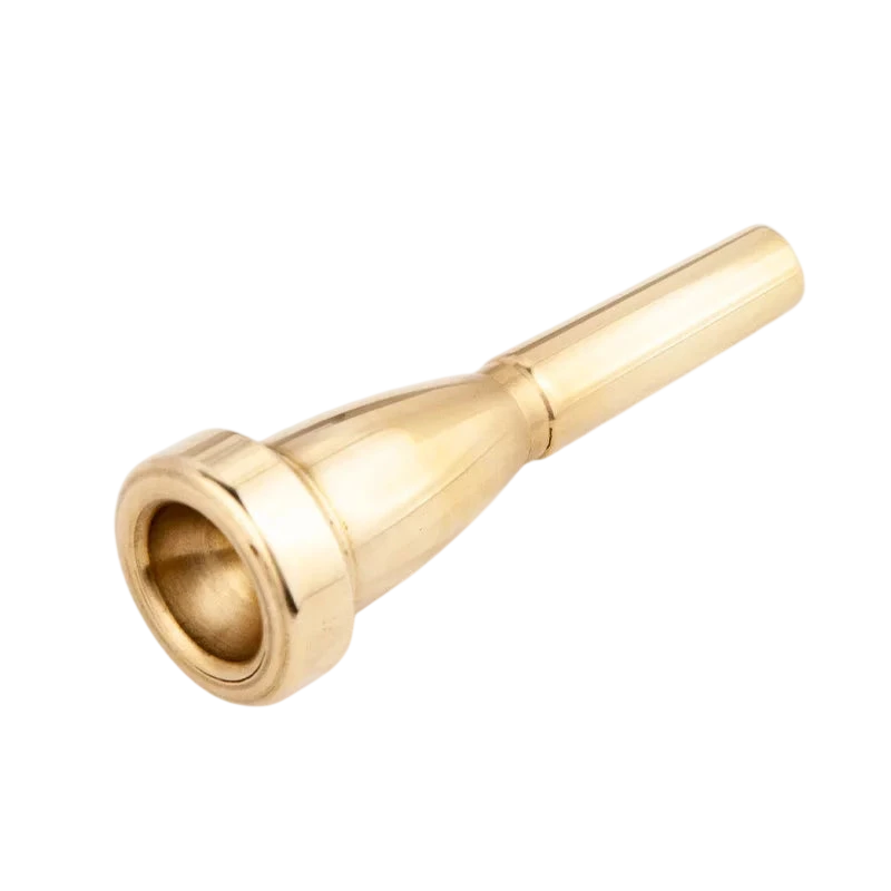 Gold Plated 7C Small Trumpet For Student Band School Beginner Trumpet Mouthpiece Musical Instrument Accessory Bullet Shaped Universal Labor Saving Mouthpiece