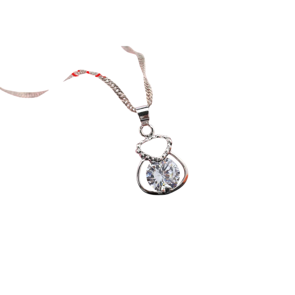 New 925 Silver Color Jewelry Sets Include Rhinestone Necklace Earrings Purse Wedding Anniversary Accessories Gift
